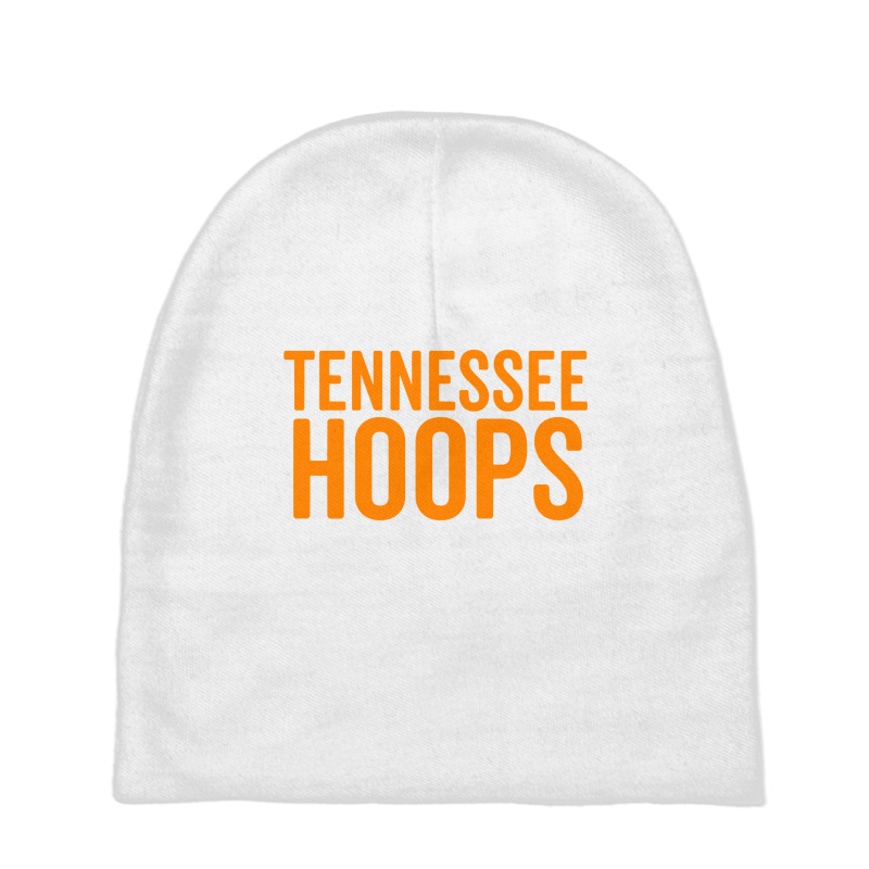 Tennessee Hoops Shirt Basketball Fan Orange White Cheer Tee Baby Beanies by longduong89 | Artistshot