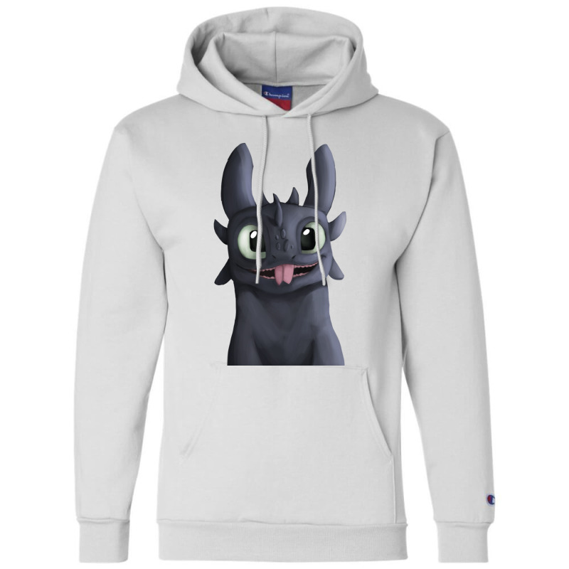 Funny Toothless Dragon Champion Hoodie | Artistshot