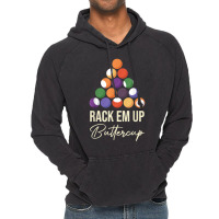 Rack Em Up Buttercup Billiard Ball Pool Cue Snooker Lovers T Shirt Vintage Hoodie | Artistshot