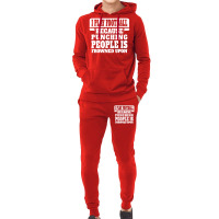 I Play Football Because Punching People Is Frowned Upon Hoodie & Jogger Set | Artistshot