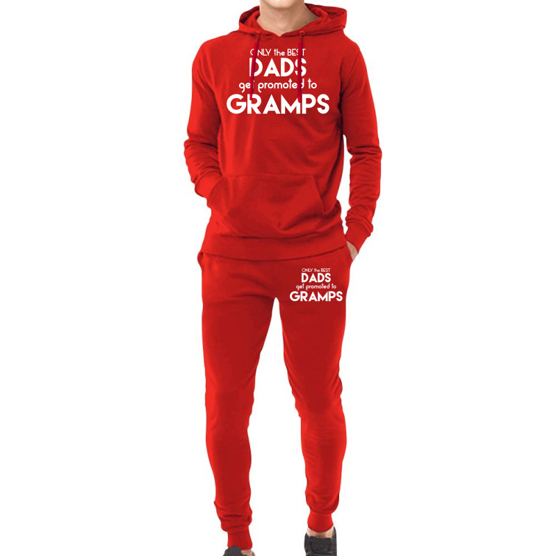 Only The Best Dads Get Promoted To Gramps Hoodie & Jogger Set | Artistshot