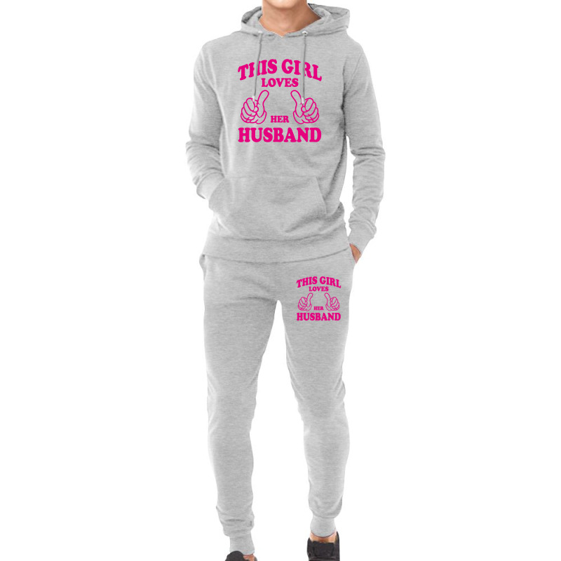 Girl Loves Her Husband Hoodie & Jogger Set | Artistshot