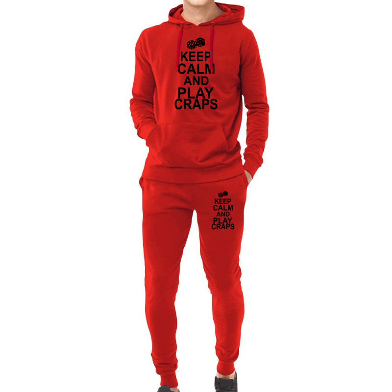 Keep Calm And Play Craps Hoodie & Jogger Set | Artistshot