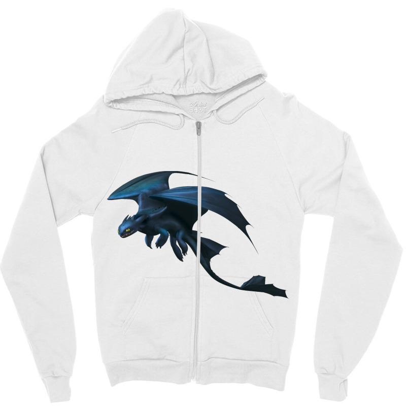 Fury Angry Night Dragon Zipper Hoodie | Artistshot