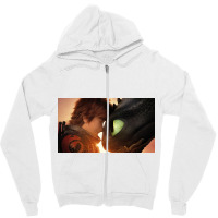 Head Dragon And Boy Haddock Zipper Hoodie | Artistshot