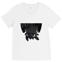 Night Fury Is Black Dragon V-neck Tee | Artistshot