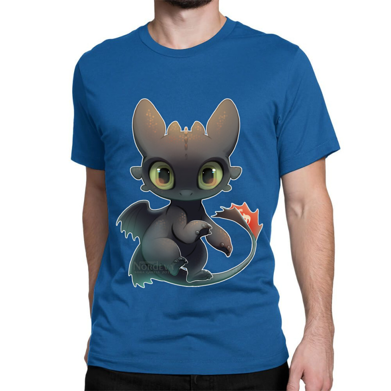 Night Toothless Red Tail Cute Classic T-shirt | Artistshot