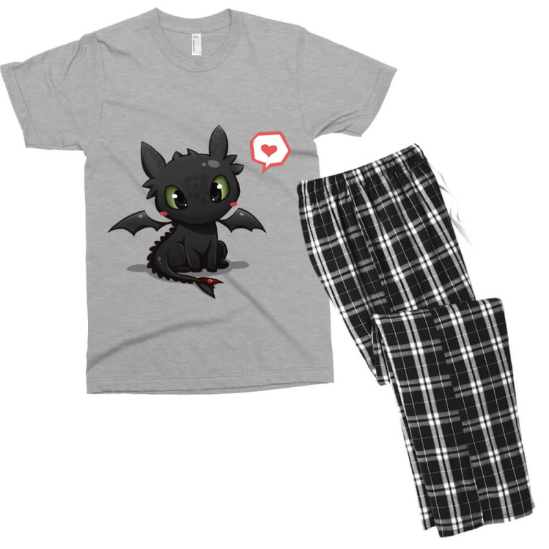 Mini Black Dragon Men's T-shirt Pajama Set | Artistshot