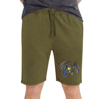 Toothless Yellow And Blue Monster Vintage Short | Artistshot