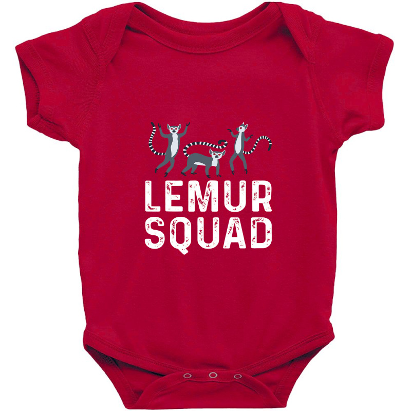 Funny Lemur Squad Gift Ring Tailed Lemur Baby Bodysuit | Artistshot