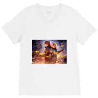 Two True Love Hiccup And Astrid V-neck Tee | Artistshot