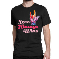 Asl Love Always Wins Classic T-shirt | Artistshot