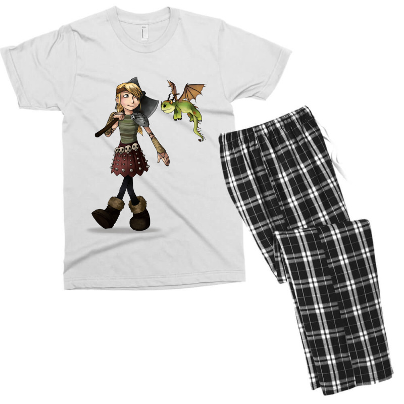 Astrid And Green Dragon Men's T-shirt Pajama Set | Artistshot