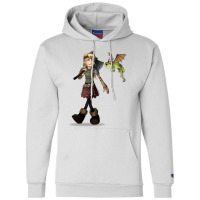 Astrid And Green Dragon Champion Hoodie | Artistshot