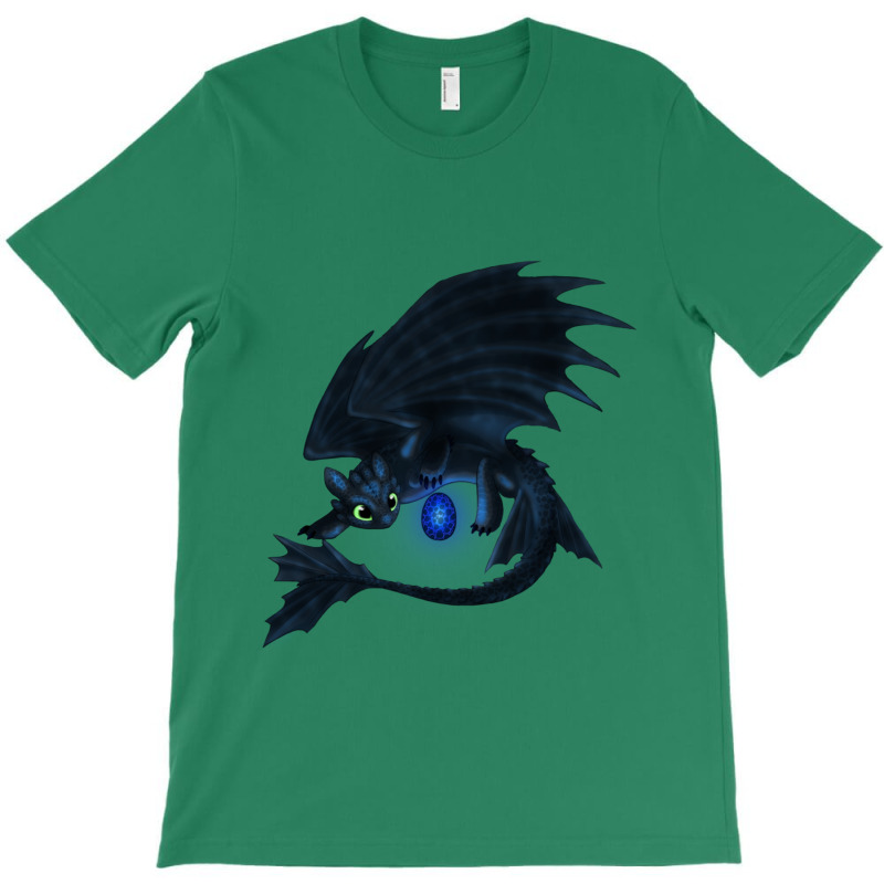 Black And Blue Egg Dragon T-shirt | Artistshot