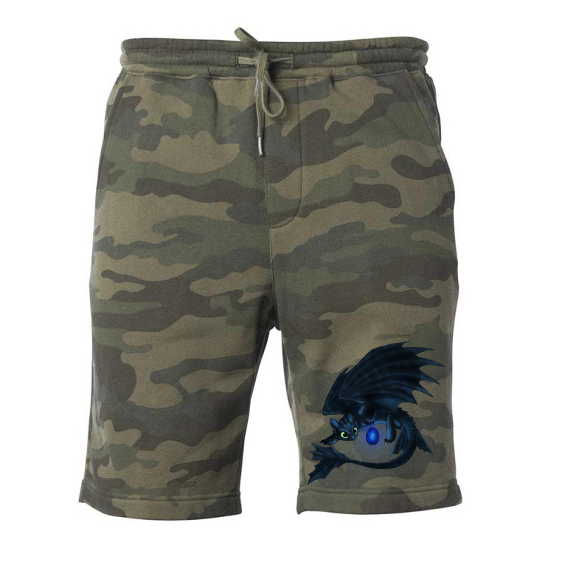 Black And Blue Egg Dragon Fleece Short | Artistshot