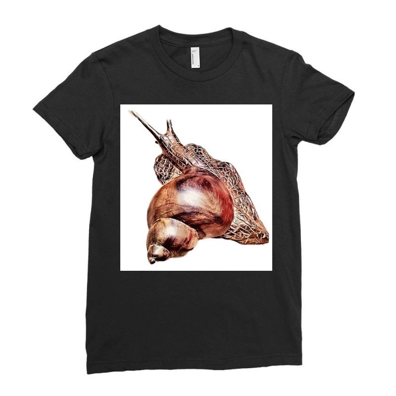 Snail Ladies Fitted T-Shirt by argo | Artistshot