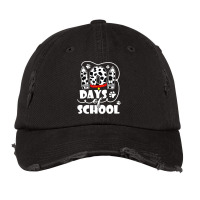 101 Days Of School Dalmatian Dog 100 Days Smarter Teachers T Shirt Vintage Cap | Artistshot