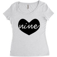 Kids Ninth Birthday Girl Women's Triblend Scoop T-shirt | Artistshot