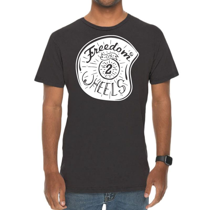 Freedom On 2 Wheels Vintage T-Shirt by marceliana | Artistshot