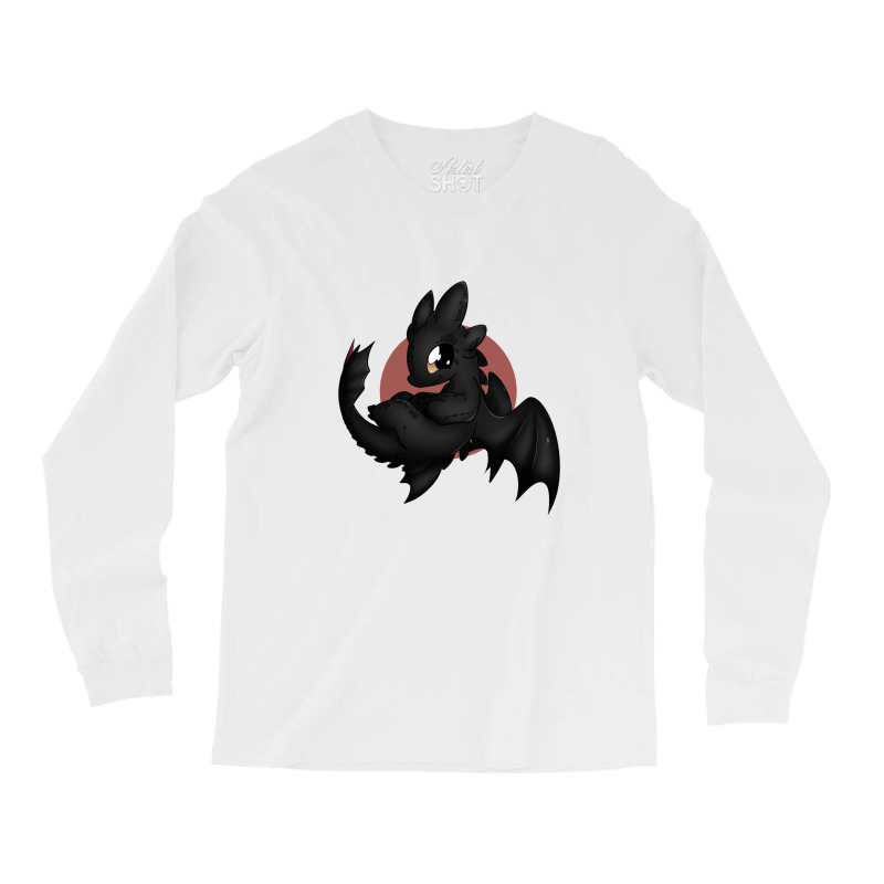 Chibi Black Toothless Long Sleeve Shirts | Artistshot