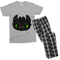 Chibi Toothless Black Dragon Men's T-shirt Pajama Set | Artistshot