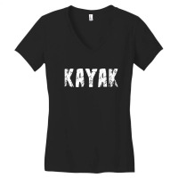 Kayak American Usa Flag | Adventure Kayaking Women's V-neck T-shirt | Artistshot