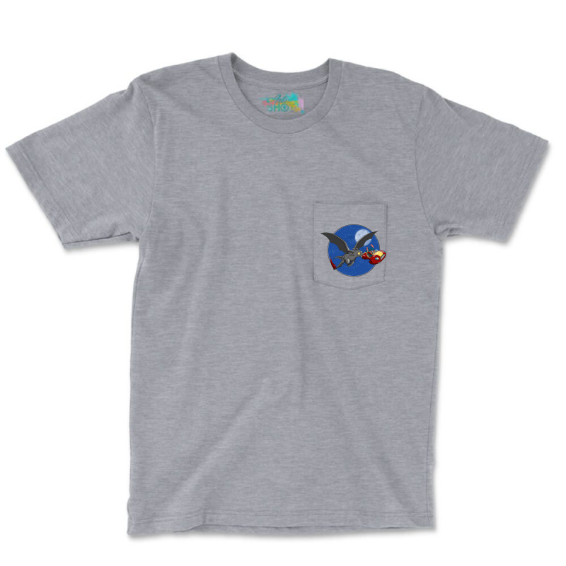 Flying Car And Black Dragon Pocket T-shirt | Artistshot