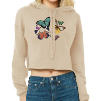 Butterfly Cropped Hoodie | Artistshot