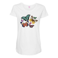 Butterfly Maternity Scoop Neck T-shirt | Artistshot