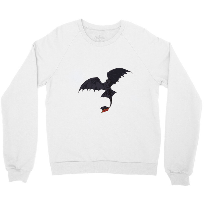 Flying Red Tail Dragon Crewneck Sweatshirt | Artistshot