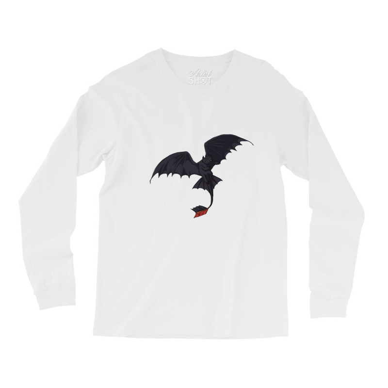 Flying Red Tail Dragon Long Sleeve Shirts | Artistshot