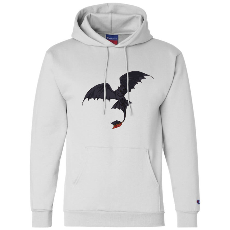 Flying Red Tail Dragon Champion Hoodie | Artistshot