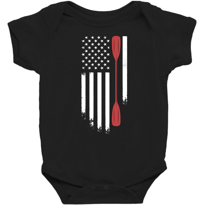 Kayak American Usa Flag | Adventure Kayaking Baby Bodysuit | Artistshot