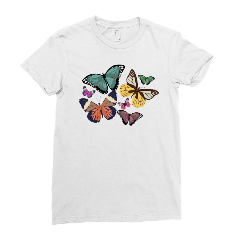 Butterfly Ladies Fitted T-Shirt by autlu2024 | Artistshot