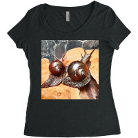 Snail Art Women's Triblend Scoop T-shirt | Artistshot