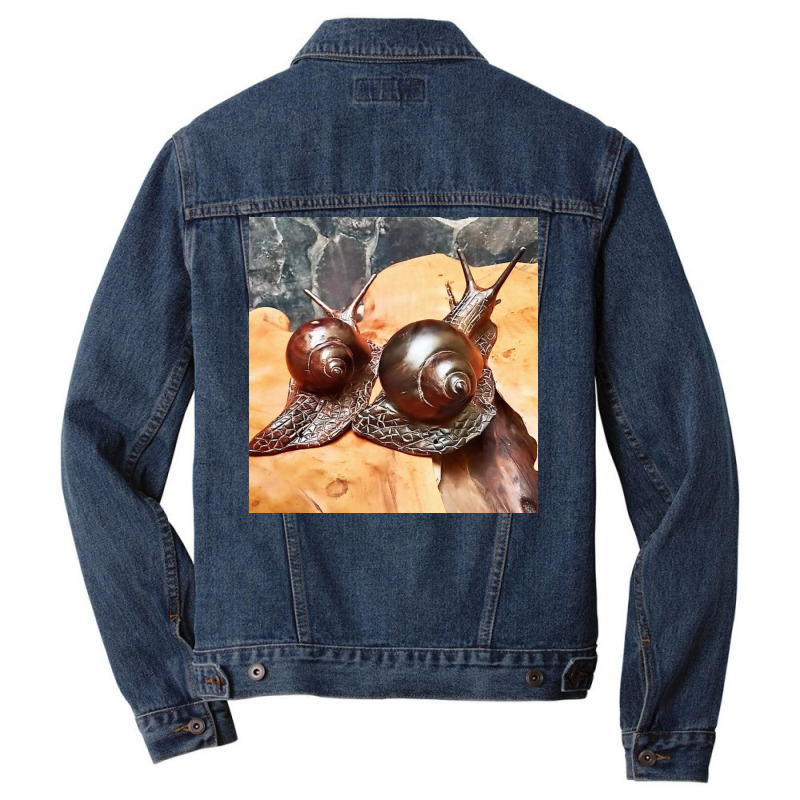 Snail Art Men Denim Jacket by argo | Artistshot