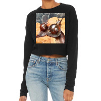 Snail Art Cropped Sweater | Artistshot