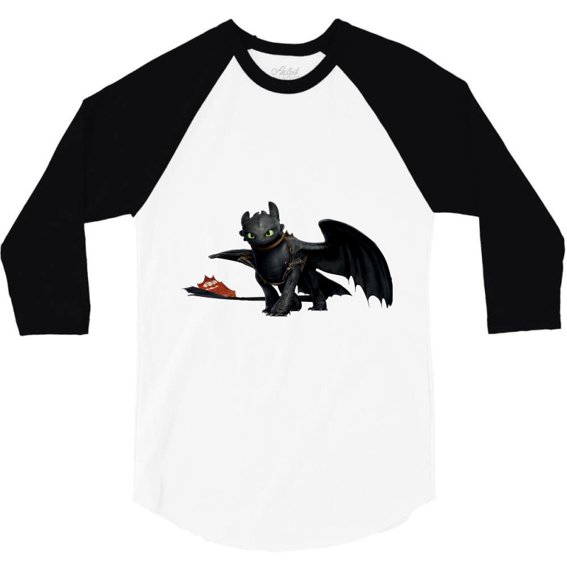 Dragon Toothless Red Tail 3/4 Sleeve Shirt | Artistshot