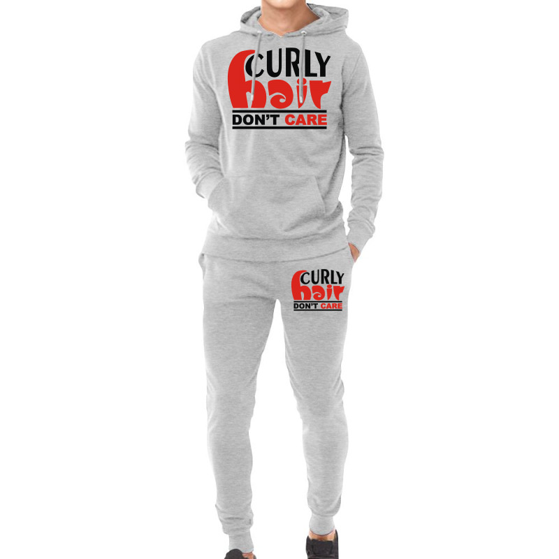 Curly Hair Don't Care Hoodie & Jogger Set | Artistshot