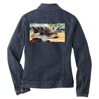 Snail Ladies Denim Jacket | Artistshot