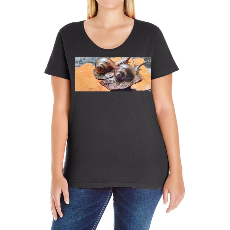 Snail Ladies Curvy T-Shirt by argo | Artistshot