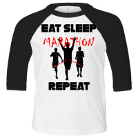 Mens Funny Sport Quote, Marathon13.1 Miles T Shirt Toddler 3/4 Sleeve Tee | Artistshot