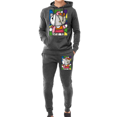 Hello Picasso Kitty Hoodie & Jogger Set Designed By Mdk Art