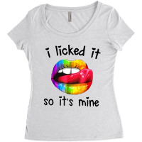 I Licked It So It's Mine Women's Triblend Scoop T-shirt | Artistshot