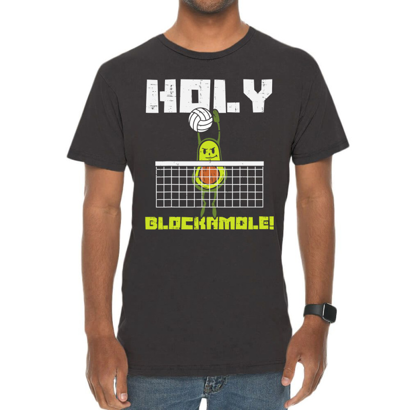 Holy Blockamole Avocado Volleyball Player Blocker Men Women T Shirt Vintage T-Shirt by longduong89 | Artistshot