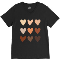 Skin Tone Hearts, V-neck Tee | Artistshot