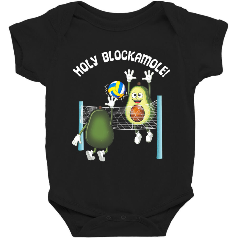 Holy Blockamole! Guacamole Player Blocker Volleyball T Shirt Baby Bodysuit by longduong89 | Artistshot