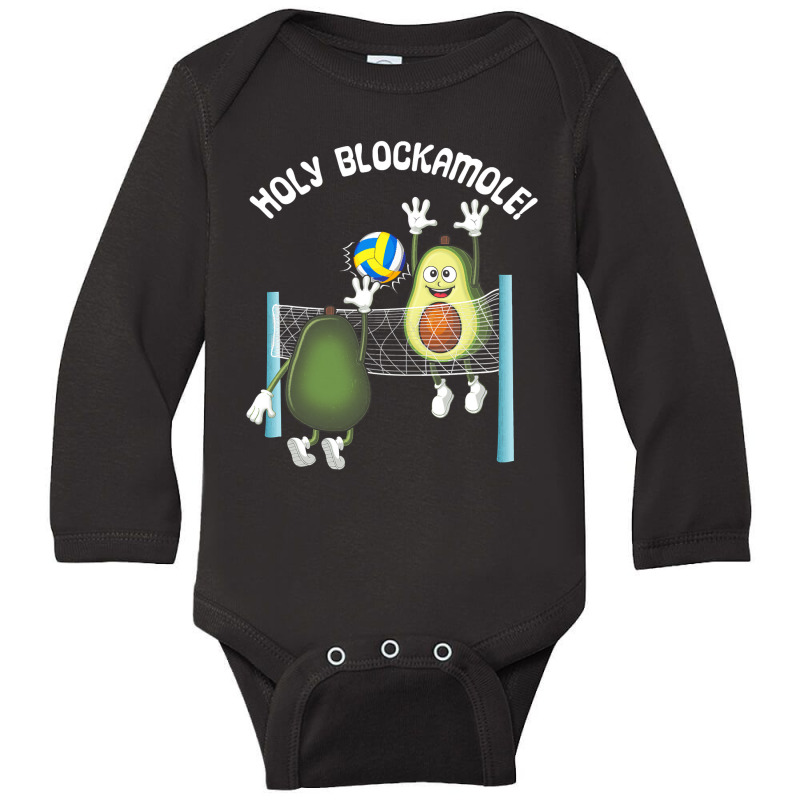 Holy Blockamole! Guacamole Player Blocker Volleyball T Shirt Long Sleeve Baby Bodysuit by longduong89 | Artistshot