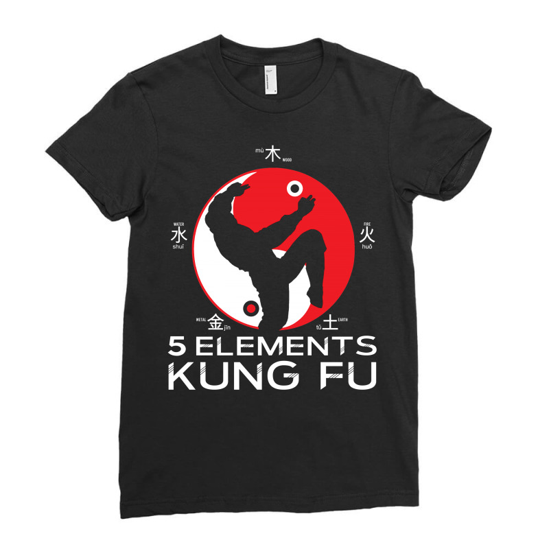 5 Elements Kung Fu Ladies Fitted T-Shirt by LumLum | Artistshot